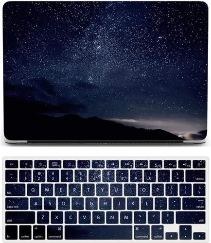 Miniatura 34 de Funda compatible con MacBook Air de 11 pulgadas, cubierta protectora de plástico y cubierta de teclado, grano de madera
