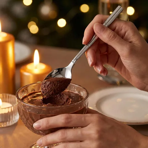 Miniatura 8 de Cuchara de postre de acero inoxidable, juego de 12