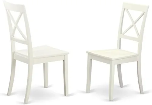 Miniatura 4 de East West Furniture DMBO3-LWH-C - Juego de mesa de comedor de 3 piezas para espacios pequeños, contiene una mesa de comedor redonda con gotas y 2