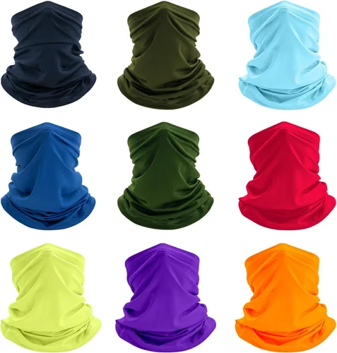 Miniatura 8 de Bufanda transpirable para el cuello, máscara facial para hombres y mujeres, senderismo, ciclismo, deportes, pesca, protección solar UV bandana