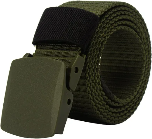 Miniatura 10 de Cinturón táctico de nylon para hombre con hebilla plástica