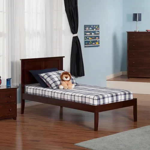 Miniatura 7 de Atlantic Furniture AR8621001 Madison - Cama de plataforma con tabla de pie abierto, tamaño individual, color espresso