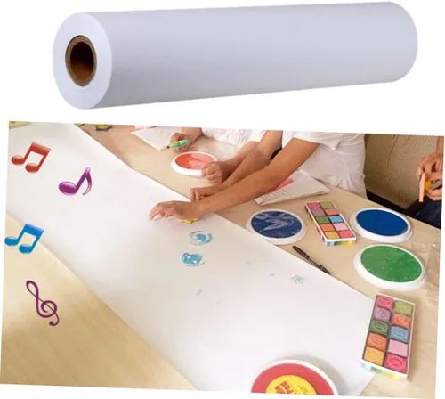 Miniatura 5 de EXCEART 2 unidades de papel de dibujo blanco de acuarela para niños y niñas, actividades artísticas recicladas, ph neutro, dibujo en blanco