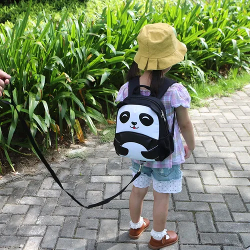 Miniatura 11 de Yodo, Bolsa para almuerzo aislada y mochila preescolar infantil, con correa de arnés de seguridad para niños o niñas, Dinosaur
