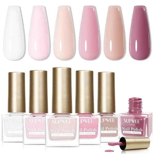 Miniatura 16 de Juego de esmaltes de uñas de secado rápido, esmalte de uñas regular sin gel de secado rápido, esmalte de uñas de uñas de secado rápido, salón
