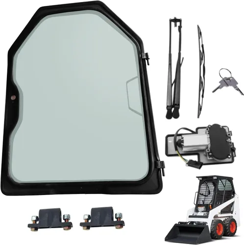 7109665 6729776 - Marco de puerta delantera y montaje de ventana compatible con Bobcat T110 T140 T180 T190 T200 T250 T300 T320 751 753 763 863 864