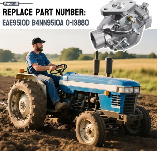 Miniatura 5 de Carburador EAE9510D para Ford 600 620 630 640 650 660 700 740 800 820 840 850 860 900 950 960 NAA Tractor con Marvel-Schebler TSX580 Carb 1 34 Zenit