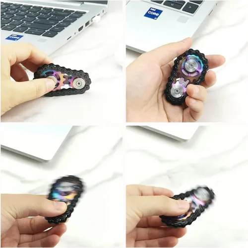 Miniatura 3 de FREELOVE Sprockets - Juguetes para ansiedad para adultos y niños, engranajes de bicicleta de metal, bloque de acoplamiento, cubo cinético EDC, cubo