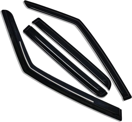 Miniatura 3 de Lightronic Visera de ventana de ventilación automática de montaje exterior extraduradera, se adapta a Jeep Patriot 2007-2017, protección UV