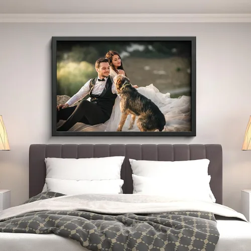 Miniatura 5 de cuesr Impresiones en lienzo con tu foto, arte de pared en lienzo personalizado (6 x 8 pulgadas), imágenes de lienzo personalizadas, regalos