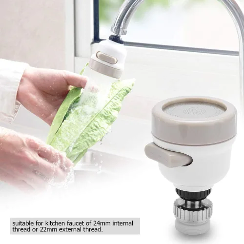Miniatura 6 de Cabezal giratorio para grifo de cocina, grifo giratorio de 360 grados, boquilla de filtro de salpicaduras con 3 modos de ajuste para cocina, grifo