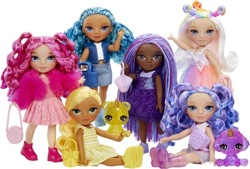 Miniatura 6 de Rainbow High Littles – Opal Raine, Muñeca Pequeña de 14 cm Posable con Bolso, Unicornio Mascota Mágico, Juguete para Niñas, Regalo para Niños de 4 a