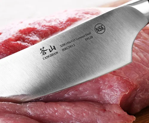 Miniatura 6 de Cangshan D Series 59120 Cuchillo de chef forjado de acero alemán, 8 pulgadas
