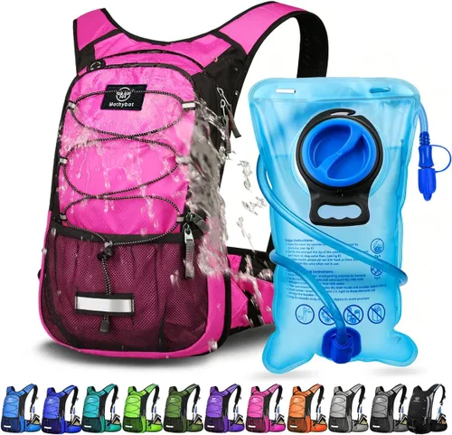Miniatura 18 de Mothybot Mochila de Hidratación Aislada con Vejiga de Agua de 3L Libre de BPA a Prueba de Fugas, Mochila de Senderismo Ligera de Gran Almacenamiento