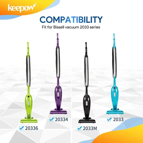 Miniatura 2 de KEEPOW Filtros de repuesto de peso pluma compatibles con Bissell Featherweight Stick Aspiradora ligera sin bolsa 2033, 20331, 20333, 20336, 20339