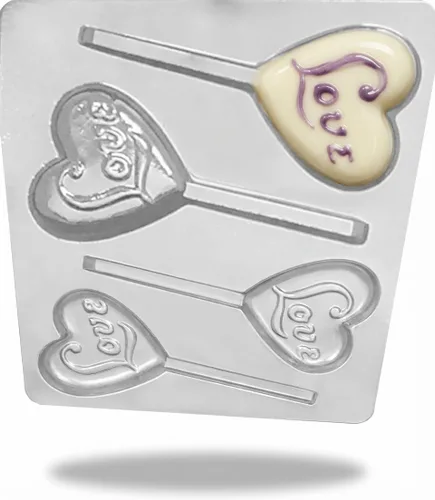 Miniatura 5 de Molde de caramelo de chocolate Love on a Heart Lollipop 218