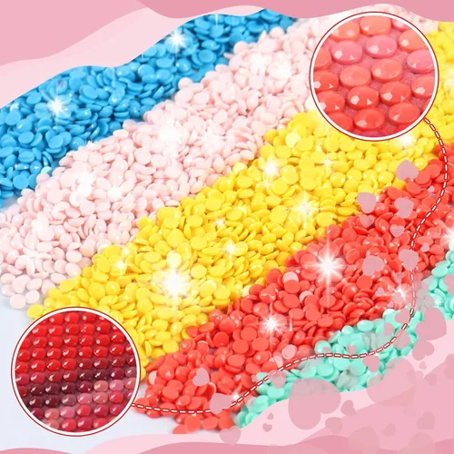 Miniatura 6 de UPABLUNSO Juego de pintura de diamantes de paloma virgen maría y paloma por números 5D completo redondo para decoración de pared del hogar