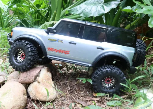 Miniatura 5 de HOBBYSOUL 2 unidades RC 1.9 Mud Slingers neumáticos suaves pegajosos 4.724 in de alto para 1/10 Mud Rock Crawler Traxxas TRX4 / Axial SCX10 90047