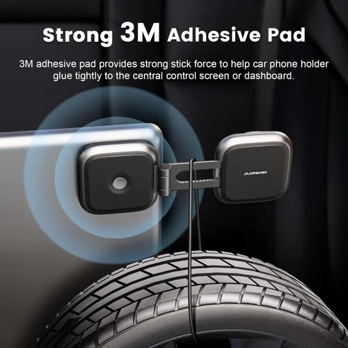 Miniatura 6 de Soporte para teléfono de Tesla modelo 3 modelo Y, diseño magnético fuerte para soporte de teléfono de montaje en coche MagSafe para monitor