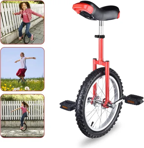 Miniatura 7 de AW Rueda de 16/18/20/24 pulgadas, asiento ajustable para exteriores, para adultos, niños, deportes al aire libre, ejercicio de fitness, para elegir