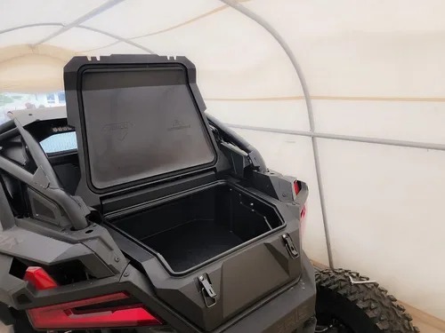 Miniatura 5 de Caja de carga trasera Highlands UTV se ajusta a Polaris RZR PRO R 2022-2025. Almacenamiento masivo de 146 Qt, resistente a la intemperie y diseñado