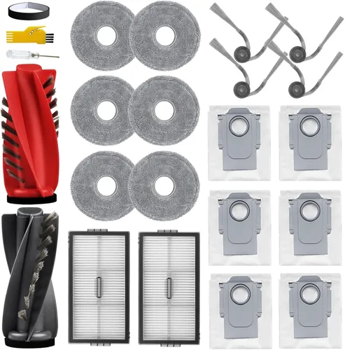 Miniatura 8 de Piezas de repuesto para roborock Q7 M5 / Q7 M5+ / Q7 L5 / Q7 L5+ kit de accesorios para aspiradora robot 17 paquetes, 1 cepillo principal, 4 Style 5