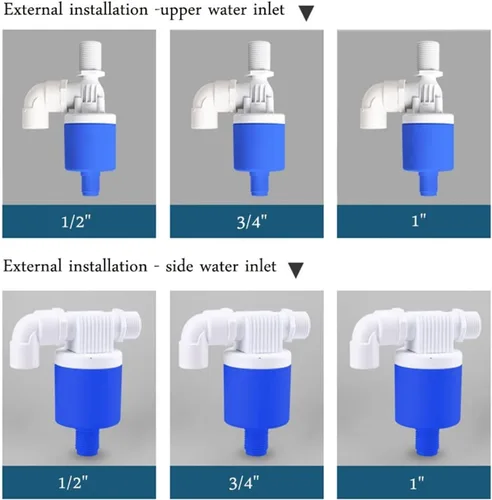 Miniatura 3 de 1PC 1/2Inch 3/4" 1" Water Tower Tank Pool Level Controller Automatic Buoyancy Valve Replenishment Switch Float(1inch,UPPER WATER INLET_INTERNAL