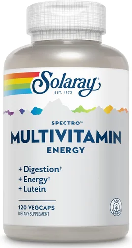 SOLARAY Spectro Energy Multivitamínico para mujeres y hombres, energía celular, digestión, salud ocular y apoyo inmunológico, con vitamina A,