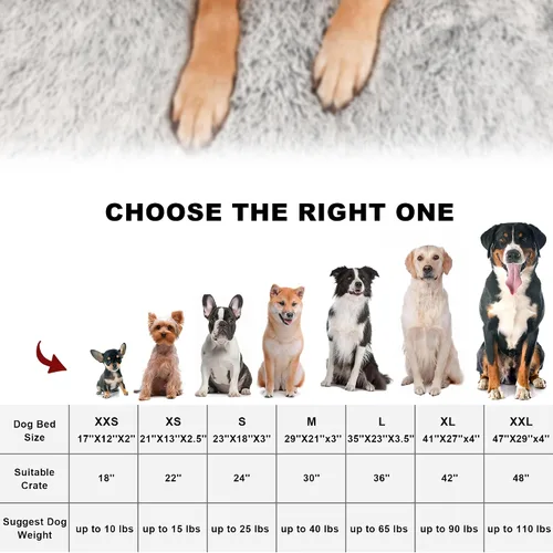 Miniatura 7 de Bedfolks Cama Impermeable para Jaula, Cama de Felpa para Perros y Gatos con Funda Extraíble Lavable, Almohadilla de Piel Sintética para Perrera
