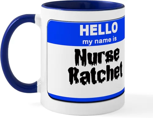 Miniatura 15 de CafePress Taza de café de cerámica con texto en inglés «Hello My Name Is Mary», de 11 oz (11.0 fl oz)