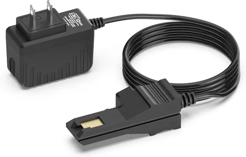 Hafiuege Cargador de 12 V compatible con Power Wheels batería gris, batería superior naranja, gris Fisher-Price, cable de alimentación de juguetes