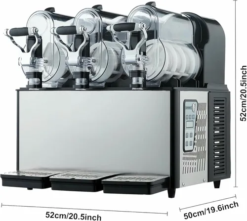 Miniatura 5 de Máquina comercial de granizado de 3/6/9L, máquina para hacer granizados de -2 ~ -44.6 °F, máquina de granizado de hielo con pantalla LED