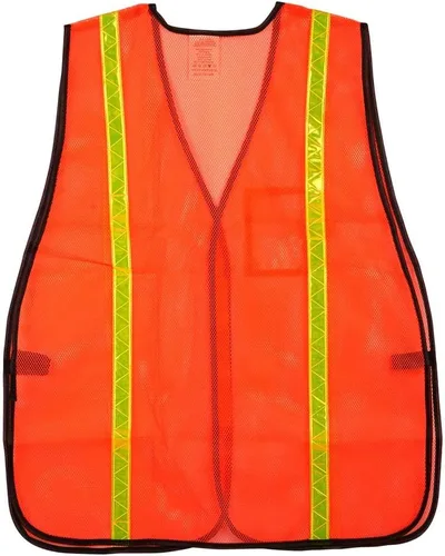 Miniatura 3 de JJ Keller SAFEGEAR - Chaleco de seguridad universal, malla de poliéster, 10 unidades, color naranja