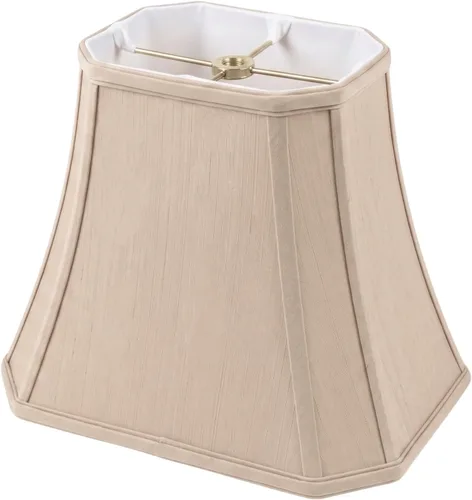 Miniatura 9 de Royal Designs, Inc. Pantalla de Lámpara Rectangular con Esquinas Cortadas, DBS-710-11BG, 6 x 11 x 8, Beige