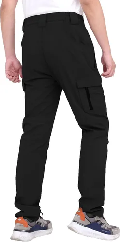 Miniatura 2 de WORK IDEA Pantalones de senderismo para hombre, impermeables, ligeros, pantalones de pesca al aire libre con bolsillos tipo cargo
