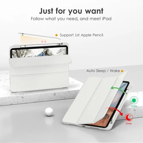 Miniatura 5 de VIKESI - Funda para iPad (A16) 11 pulgadas 2025 y iPad 10ª generación 10.9 pulgadas 2022, con parte trasera transparente y marco de TPU a prueba