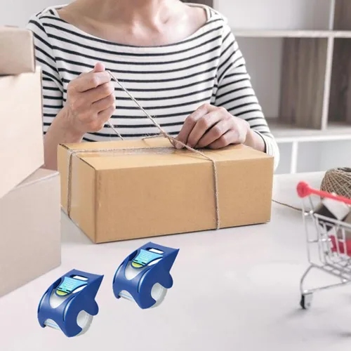 Miniatura 7 de 6 rollos de cinta de embalaje transparente, cinta de embalaje silenciosa, rollos de repuesto de cinta de envío de núcleo de 1.5 pulgadas, cinta