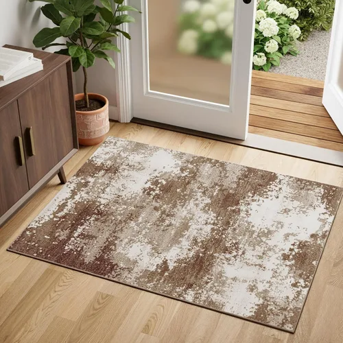 Miniatura 26 de Tapete de entrada de 2 x 3 pulgadas, color dorado beige, para entrada interior, 24 x 36 pulgadas, lavable y pequeño, para suelo de cocina, entrada