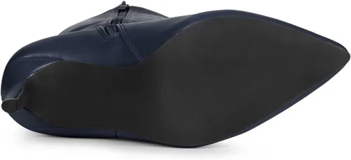 Miniatura 5 de Allegra K Botas altas hasta la rodilla con tacón de aguja y punta puntiaguda para mujer