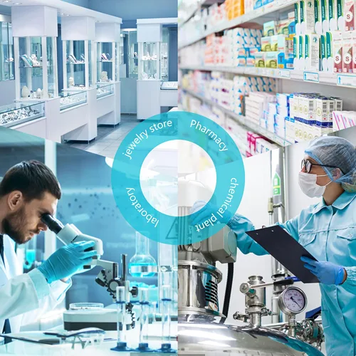 Miniatura 7 de Báscula de laboratorio de 3.53 oz x 0.00 oz, balanza analítica de alta precisión con parabrisas digital. Báscula electrónica de gramos
