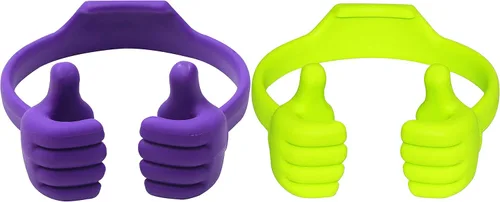 Miniatura 17 de Honsky Soporte para Teléfono Celular Paquete de 2, Soporte Perezoso para Teléfono Thumbs Up, Base Flexible Ajustable Universal para Todos