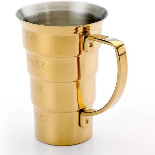 Miniatura 6 de Barfly M37108GD - Jigger, 2 onzas, dorado con mango Oro con mango