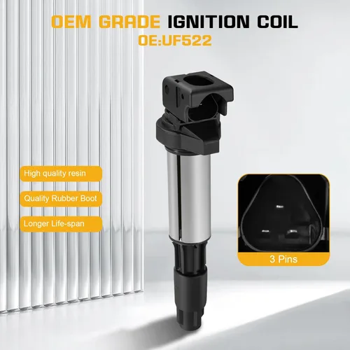 Miniatura 3 de QYL Paquete de 6 bobinas de encendido compatibles con BMW 120I 320I 325CI 325XI 325I 330I 330XI 530I 545I 550I 645CI 745I 745LI X5 Z4 760LI M3 Z3