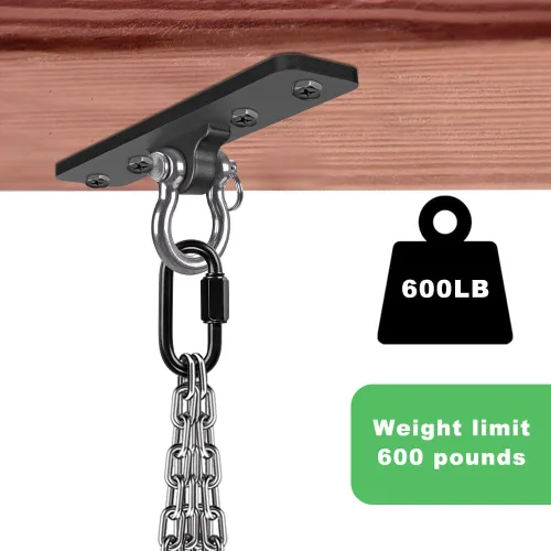 Miniatura 3 de Dolibest Colgador de Columpio de Montaje en Techo de Servicio Pesado, Gancho para Conjunto de Columpios para Columpio de Porche, Hamaca, Silla