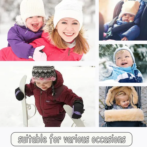 Miniatura 5 de Ilyboz Traje de nieve para bebé, lindo traje de oso para recién nacido, abrigo de invierno cálido con capucha para niños y niñas