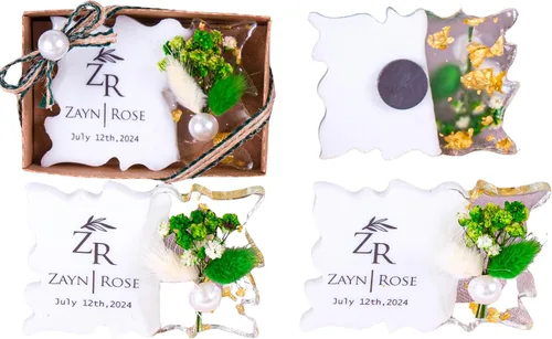 Miniatura 17 de HTF - Paquete de 5 imanes personalizados de resina epoxi para baby shower, regalos para baby shower, regalos de baby shower, revelación de género