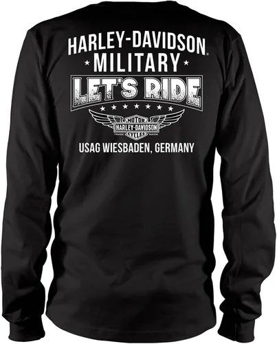 Miniatura 2 de Harley-Davidson Military - Camiseta de manga larga para hombre - Overseas Tour Patriot Eagle
