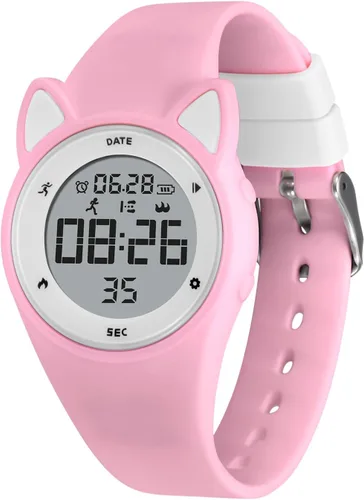 Miniatura 39 de Relojes para niños y niñas, reloj deportivo digital con contador de pasos, podómetro, alarma de vibración, sin aplicación, impermeable, rastreador