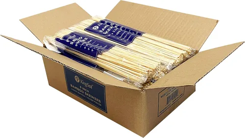 Miniatura 3 de KingSeal - 1600 pinchos de madera de bambú natural para parrilla, 9 pulgadas x 0.098 in de diámetro, para brochetas Shish, barbacoa y arreglos