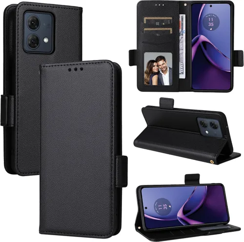 Miniatura 113 de Funda de piel sintética compatible con Motorola Moto E22 4G, funda de piel sintética compatible con Motorola Moto E22i 4G, color negro